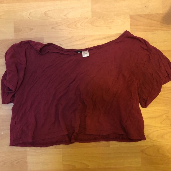 Wine Crop Top - Picture 1 of 1